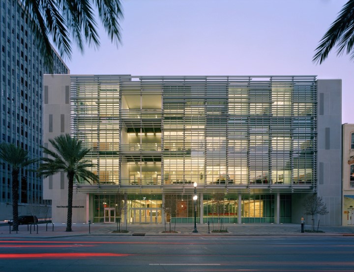 The BioInnovation Center is a home for 35 budding life sciences-related businesses in downtown New Orleans, providing them with space, business development support, and educational and networking opportunities. Credit: NOBIC.