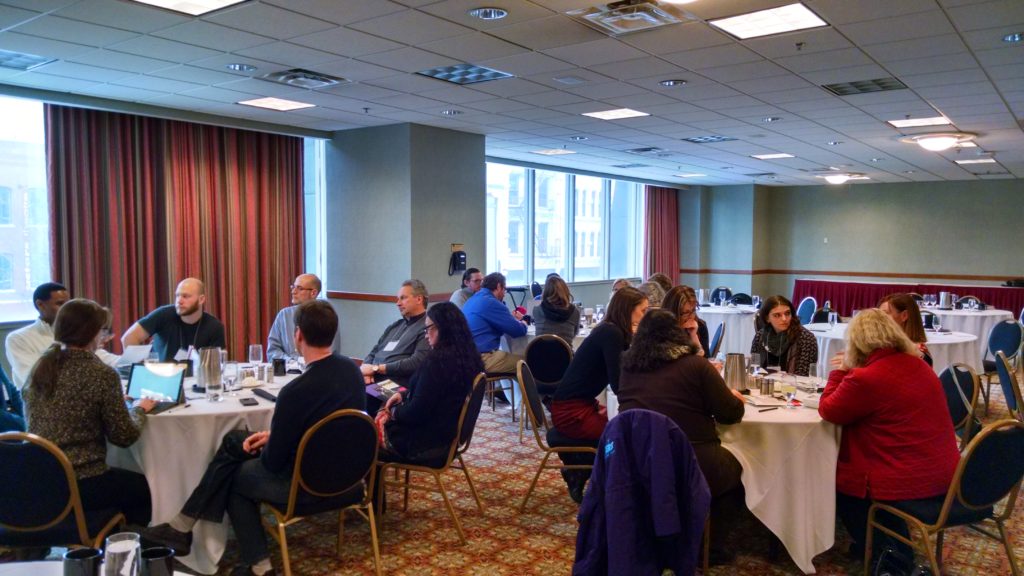 Around 45 participants came together in Louisville, KY for a day and a half of training, peer exchange, and tours to discuss strategies for building and strengthening equitable and inclusive food systems.